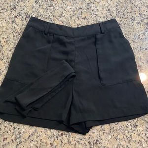 Black Slinky Shorts
